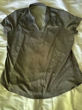 Collins Aerospace RTX Elevate Short Sleeve Collar V Neck Top